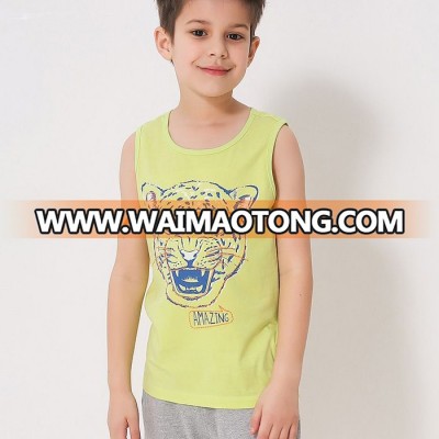 Casual amazing tiger printed boys vest