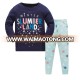 lastest design kids cotton pajamas children clothes sets