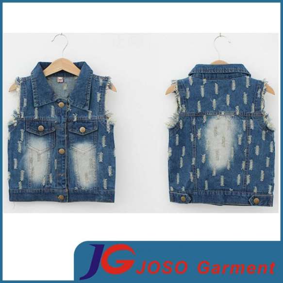 Stone Wash Boys Denim Vest (JT8012)